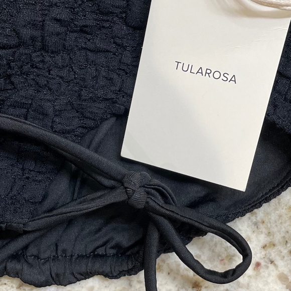 NWT Tularosa (Revolve) Crop Top Black Side Ties (Size XL but fits like M/L) - Picture 7 of 7
